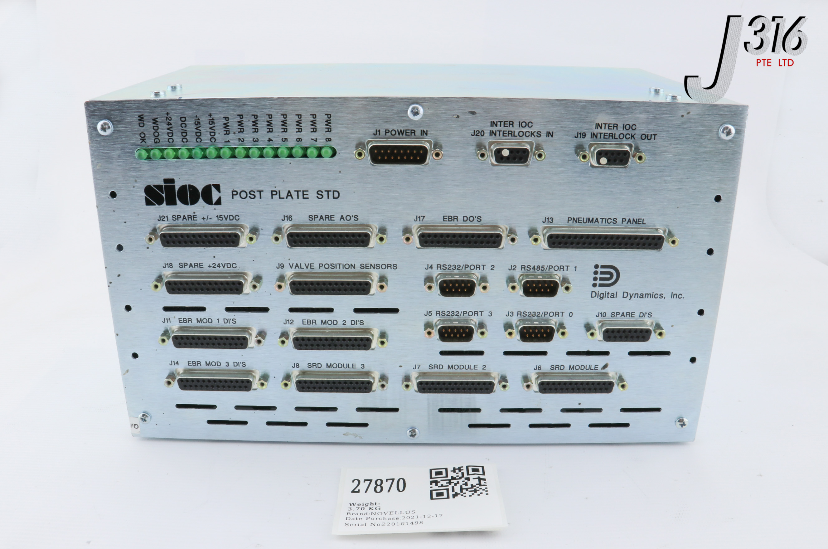 或 27870 NOVELLUS SESIOC POST PLATE STD 02-168110-00 | eBay